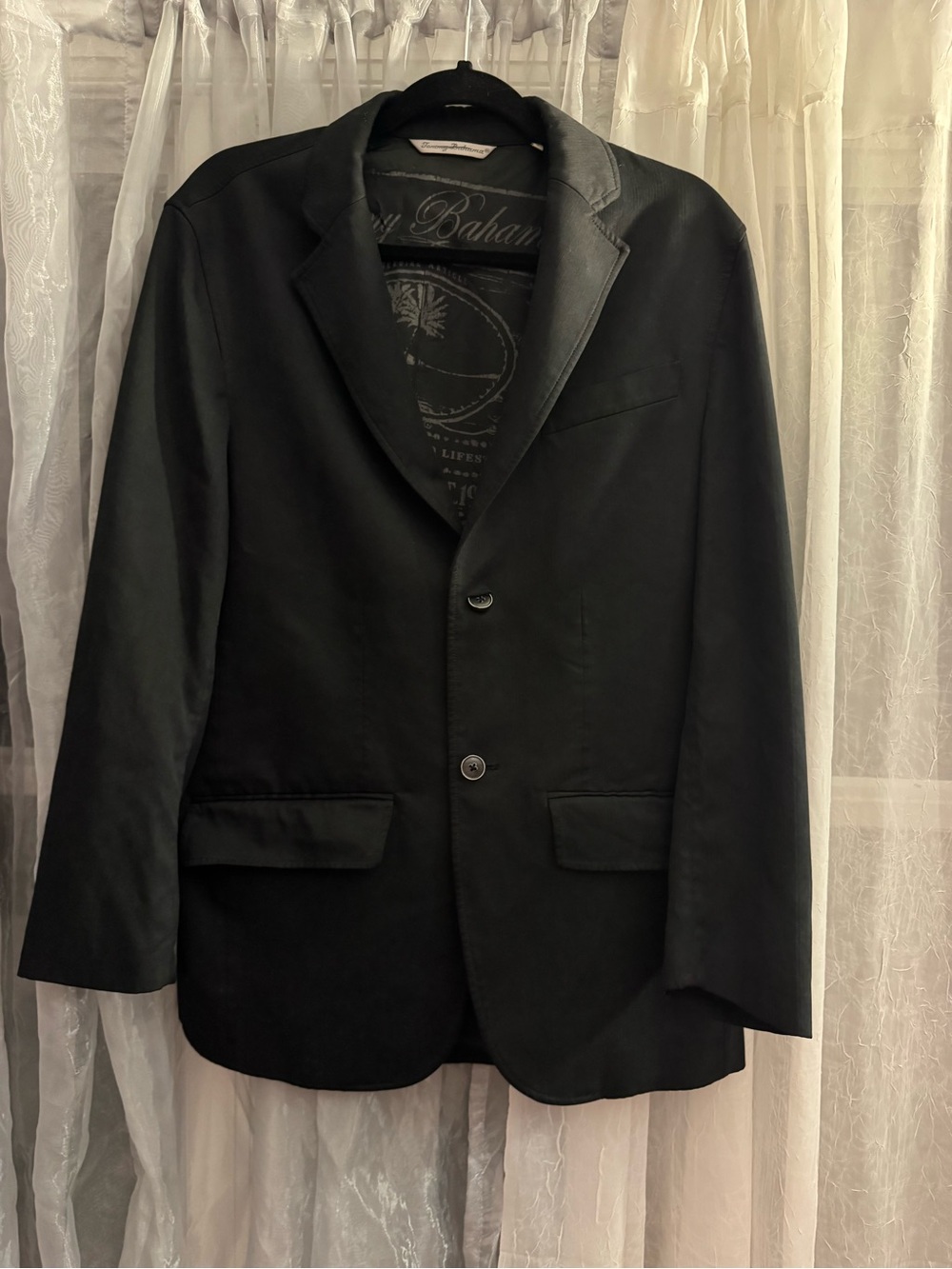 Tommy Bahama Black Men's Two-Button Sport Coat